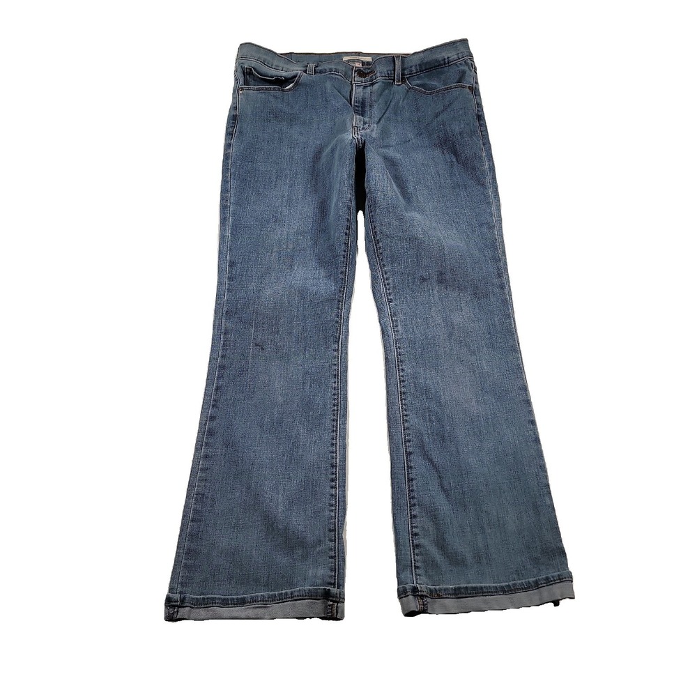 Levis Jeans Womens 14 W34 Classic Bootcut Flared Baggy Hemmed Indie Sleaze Y2K